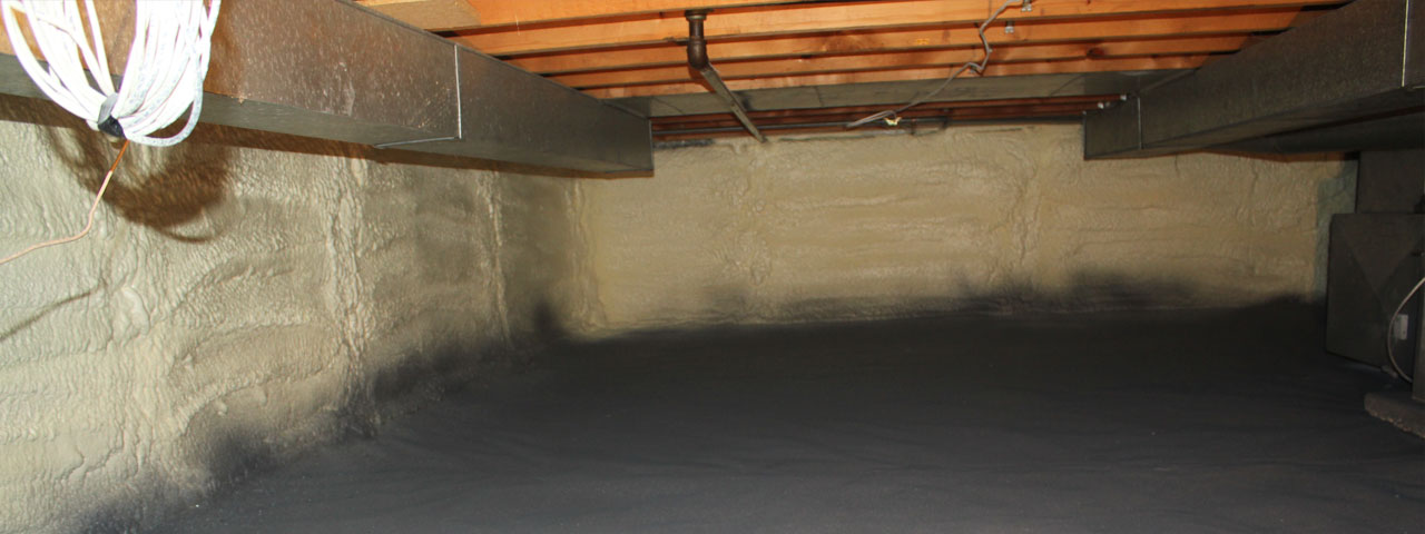 Durham spray foam insulation for crawl spaces